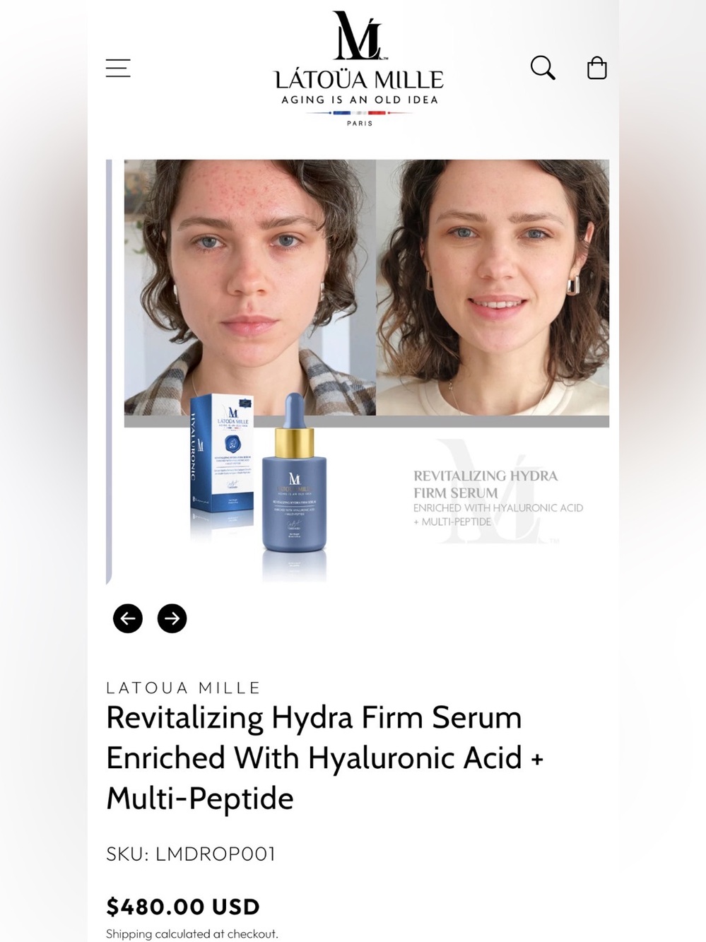 Látoüa Mille Revitalizing Hydra Firm Serum - Picture 2 of 2